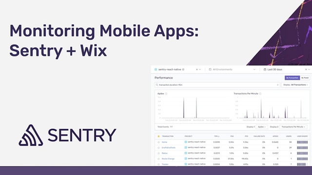 How to Monitor Mobile Apps: Sentry + Wix